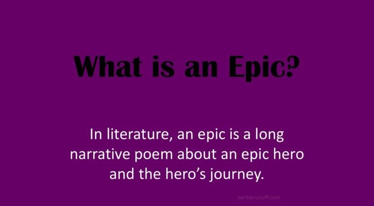 The Epic: Meaning, History, and Significance The Epic: Meaning, History, and Significance