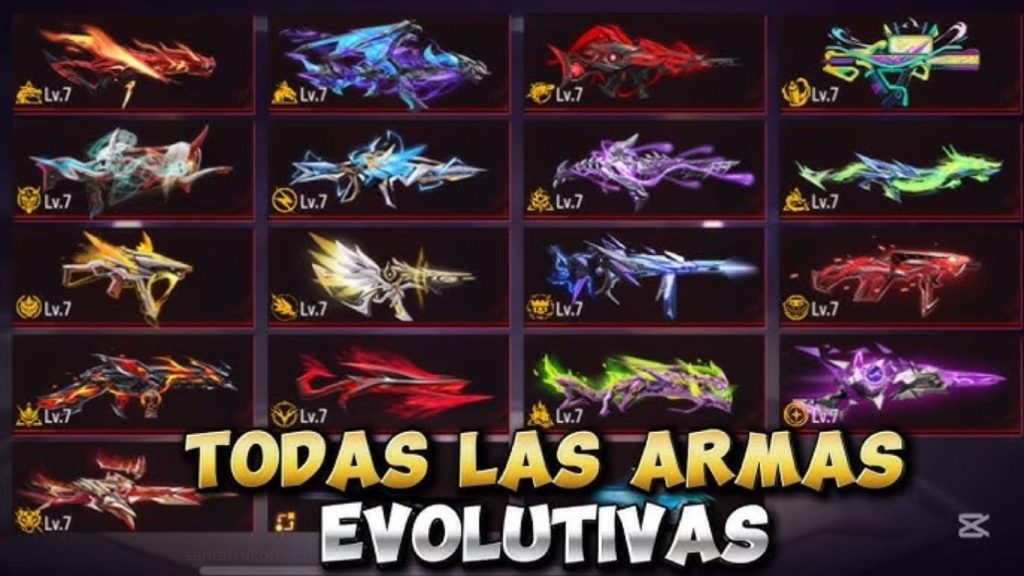 Skins evolutivas de Free Fire: lista y fechas