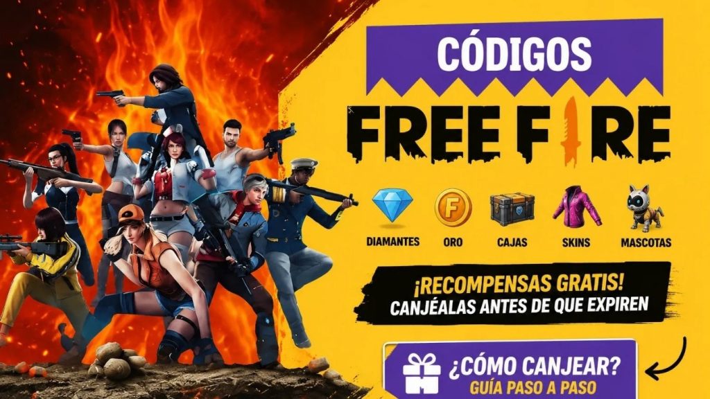 Códigos Free Fire MAX Agosto 2026 Recompensas Gratis y Skins