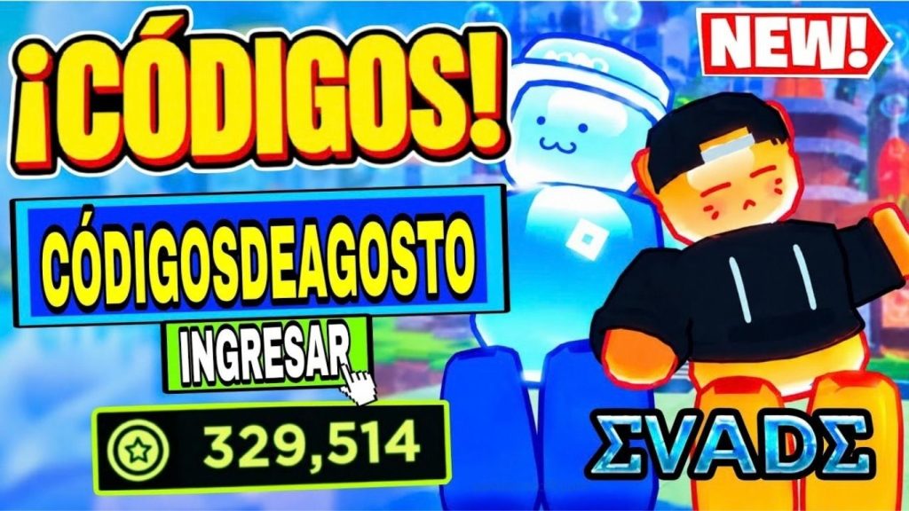 Códigos de Evade agosto 2026 recompensas gratis