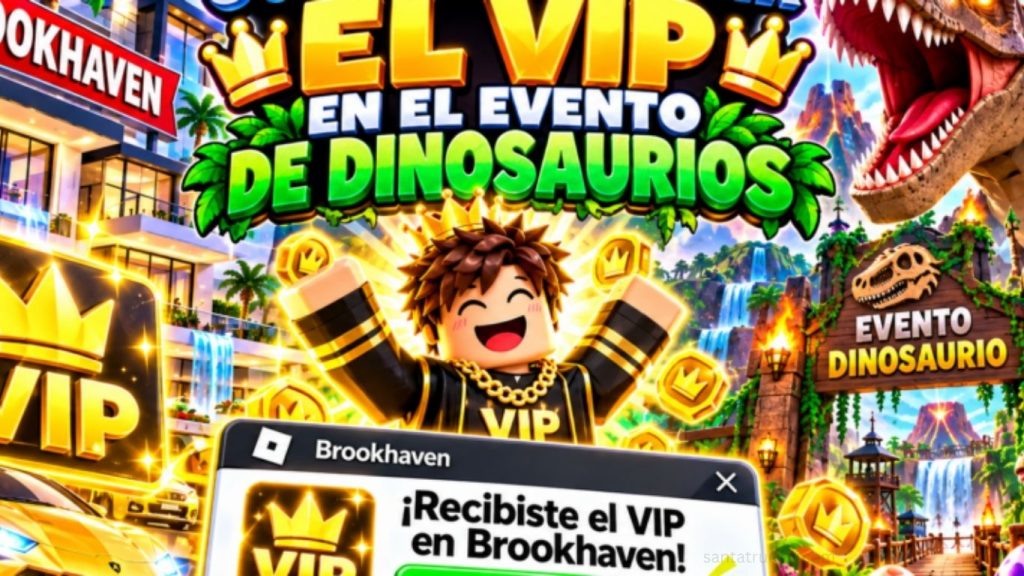 VIP en Brookhaven y evento de dinosaurios en Roblox VIP en Brookhaven y evento de dinosaurios en Roblox