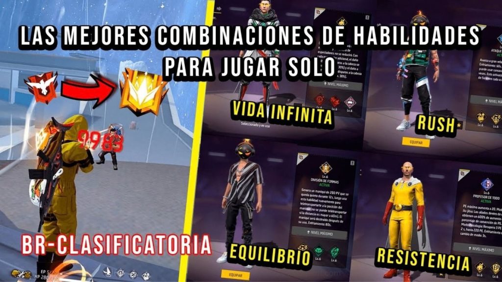 Mejores Combinaciones de Personajes en Free Fire